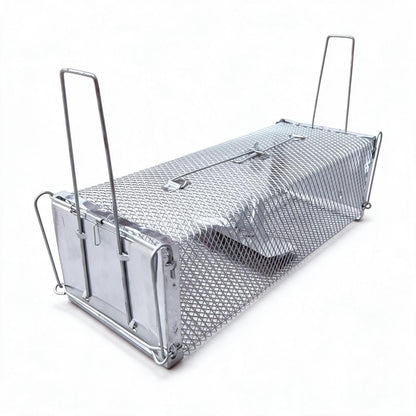 🐭❌️ Double-Entry Humane Mouse Trap – 50% OFF! Sensitive pedal trigger, dual-door snap closure, chew-proof wire cage – no chemicals.