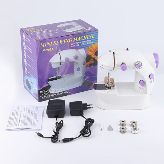 🧵✨ Mini Electric Sewing Machine – 50% OFF! Compact & lightweight, built-in light, easy threading – quick repairs & small projects. 💡