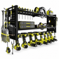 🛠️✨ Heavy-Duty Wall Tool Rack – 50% OFF! Steel beams, side pegboards, wire mesh airflow – clears your workbench instantly. 🔧