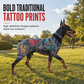 🐶✨ Tattoo Print Pet Bodysuit – 50% OFF! Four-legged stretch fit, bold graphic prints, smooth stitching – stops shedding & adds style. 🎨