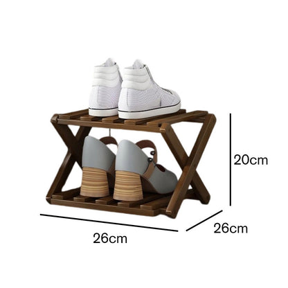 👟✨ Foldable Bamboo Shoe Rack – 50% OFF! Multi-tier vertical storage, sturdy premium bamboo, folds flat – clutter-free entryways.