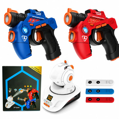 🔫✨ Laser Battle Toy Set – 50% OFF! LED indicators, immersive sound, dynamic target training – screen-free team battles at home. 🎯