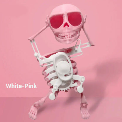 💀✨ Dancing Skeleton Toy – 50% OFF! Light & sound effects, fun dance moves, 3D-printed detail – spooky Halloween party fun.