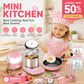 🍳50% OFF NOW! Kids Real Cooking Mini Kitchen Set, 22 PCS Functional Real Cookware Toy, Safe Mini Stove Cooking Playset for Little Chefs, Pink & Blue Available